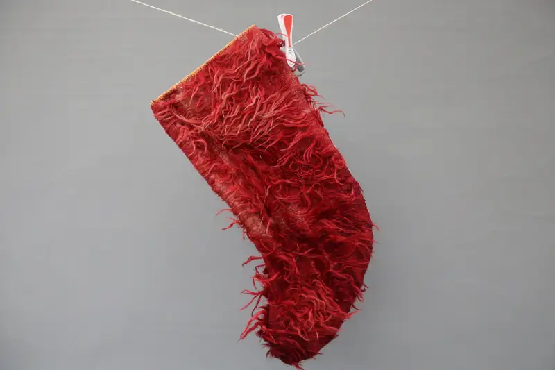 Kırmızı Noel Süsleri Çorap, 9 İnç Geniş Tatil Dekoru