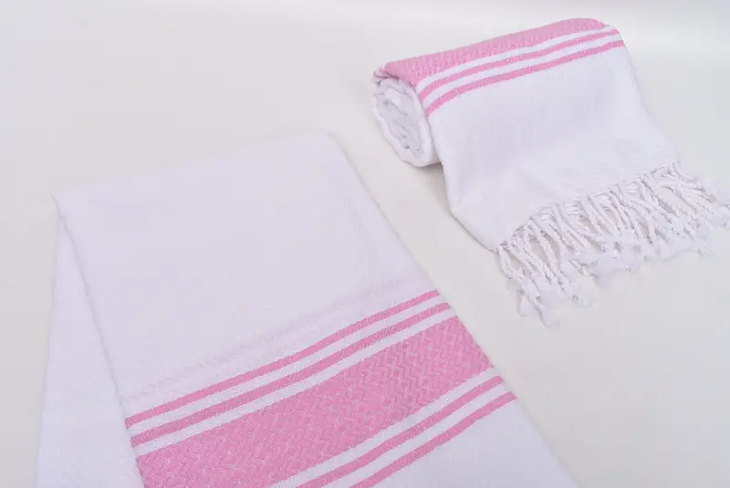 Custom Towel, Beach towel, Towel With Name, Welcome Wedding Gift, Quick-dry peshtemal, Embroidered Beach Towel, 70x40 Cotton Striped Towel - 7