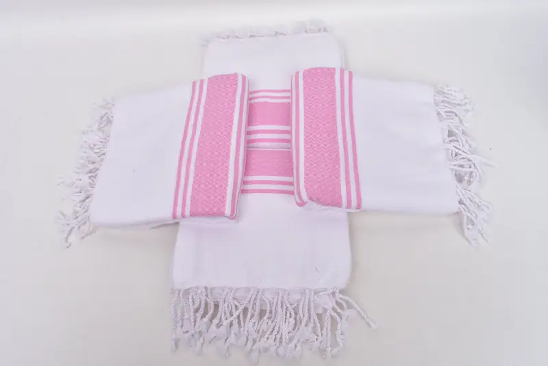 Custom Towel, Beach towel, Towel With Name, Welcome Wedding Gift, Quick-dry peshtemal, Embroidered Beach Towel, 70x40 Cotton Striped Towel - 6