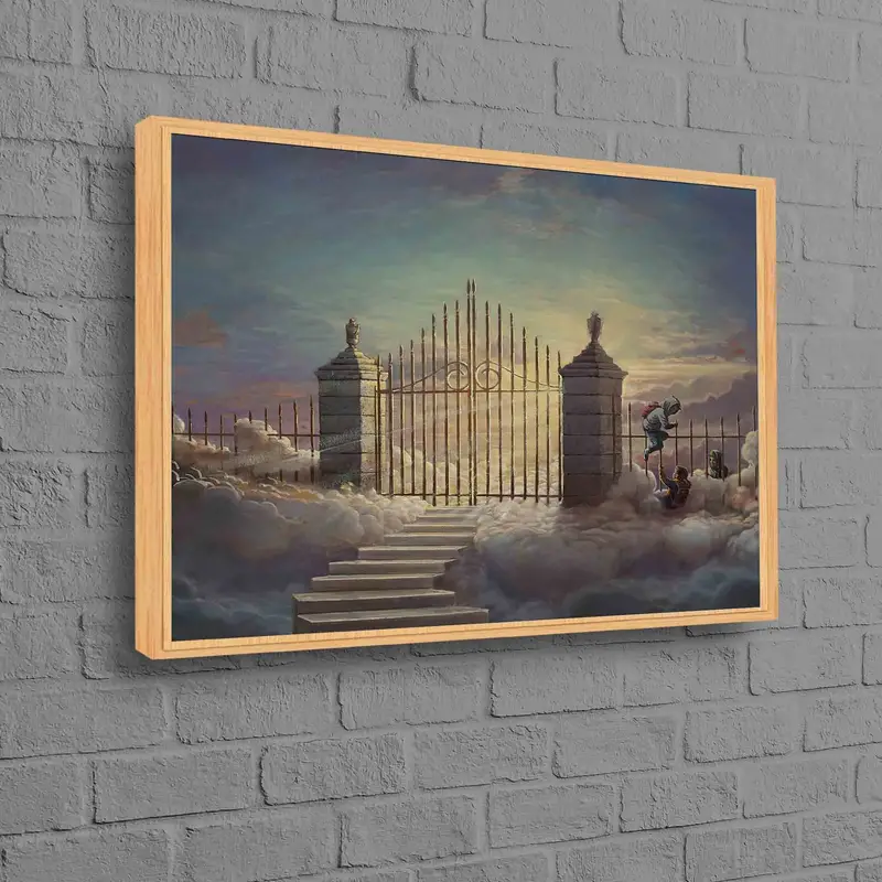 Pearly Gates Çocukları Banksy Boy Kanvas Tablo