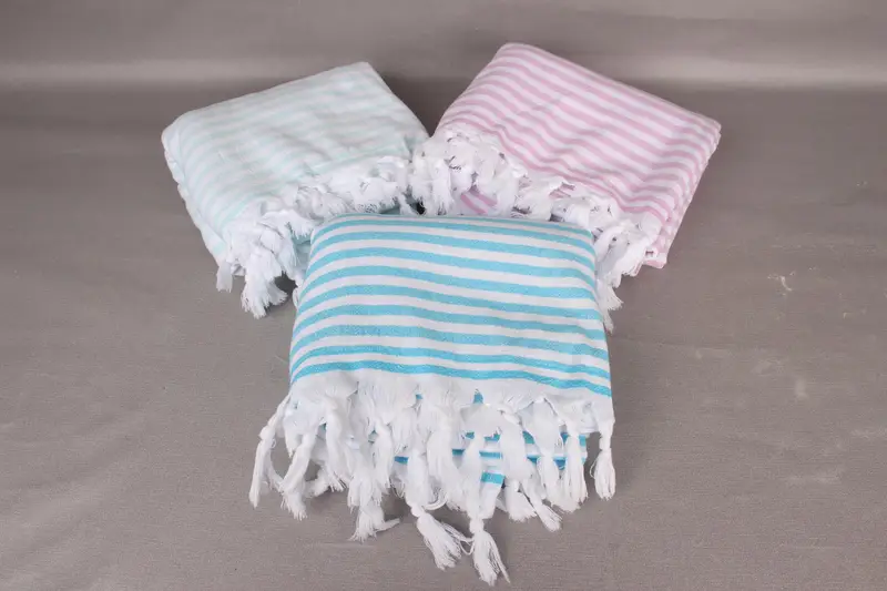 Wedding Anniversary Gift, Cotton towel, Gift For Boyfriend, Turkish hand towel, 70x36 Cotton Terry Striped Towel, Pool Towels, Quick-Dry Beach Towel - 4