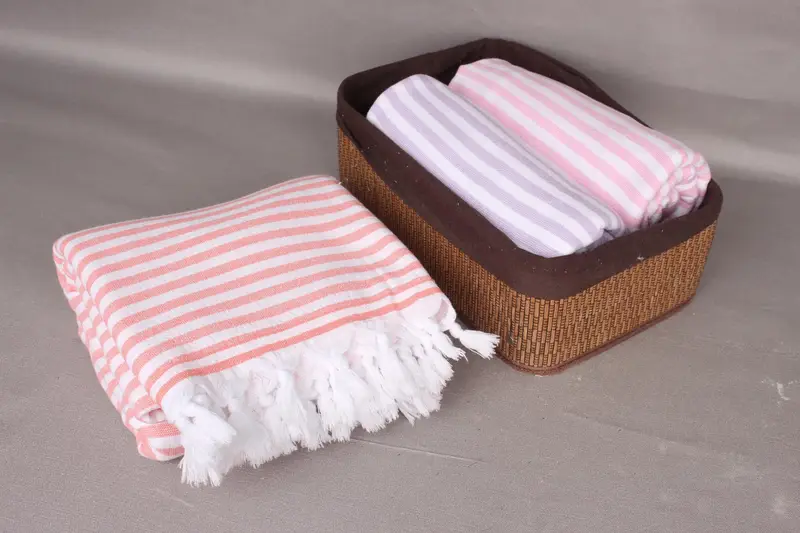 Wedding Anniversary Gift, Cotton towel, Gift For Boyfriend, Turkish hand towel, 70x36 Cotton Terry Striped Towel, Pool Towels, Quick-Dry Beach Towel - 5