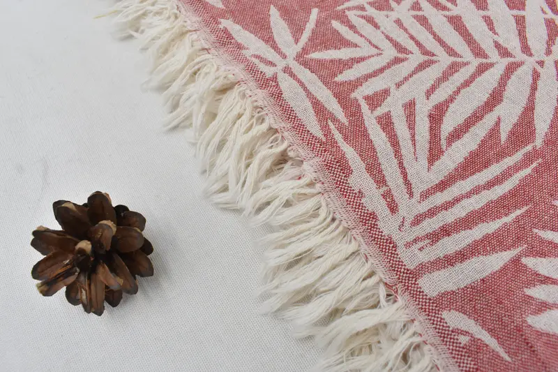 Woven Blanket, Bridesmaid Gifts, Thanksgiving Tablecloth, 100x80 Cotton Floral Patterned Towel, House Warming Gift, Turkish Bedspread, Throw Blanket - 6
