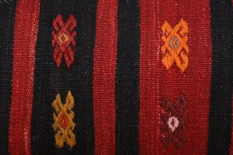 Home Decor Pillow, Cushion Case, Accent Throw Pillow Cover, Anatolian Pillow, Vintage Kilim Throw Pillow, 16x24 Red Pillow Case, Vintage Pillow - 3