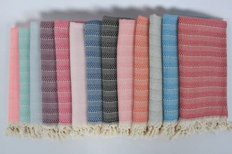 Wedding Gift, Bachelor Bachelorette Party Favors, Monogram Towels, Bridal Shower Favors, 70x38 Cotton Diamond Towel, Personalized Gift For Him - 3