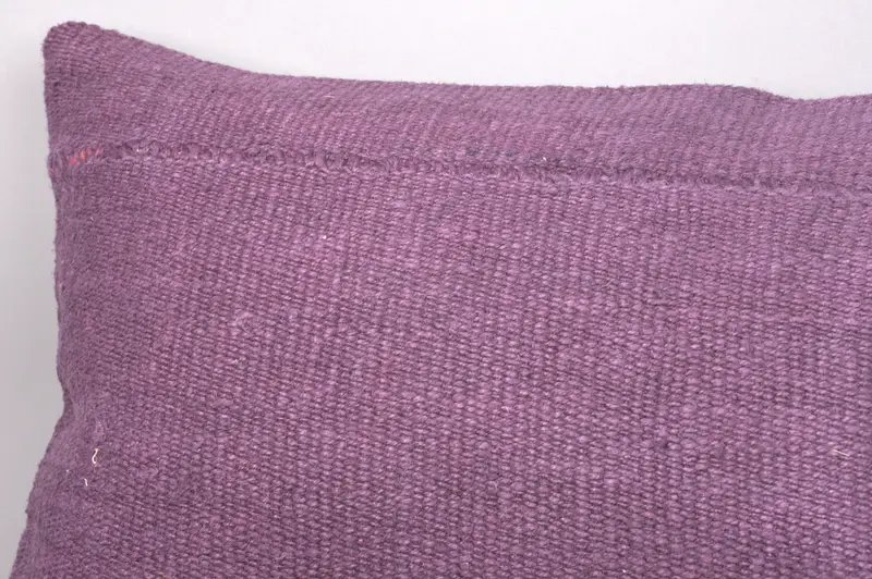 Seat Pillow Cover, Interior Designer Pillow, Antique Pillows, Cushion, Muted Cushion, Hippie Throw Pillow, Boho Pillow, 16x48 Purple Pillow Sham - 5