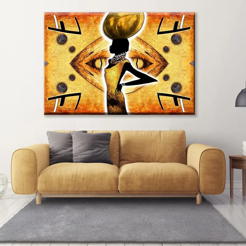African Canvas Art, Ethnic Canvas, African Wall Art, South African Art, Large Canvas Print, Modern African Art, Wall Art Canvas, African Art - 2