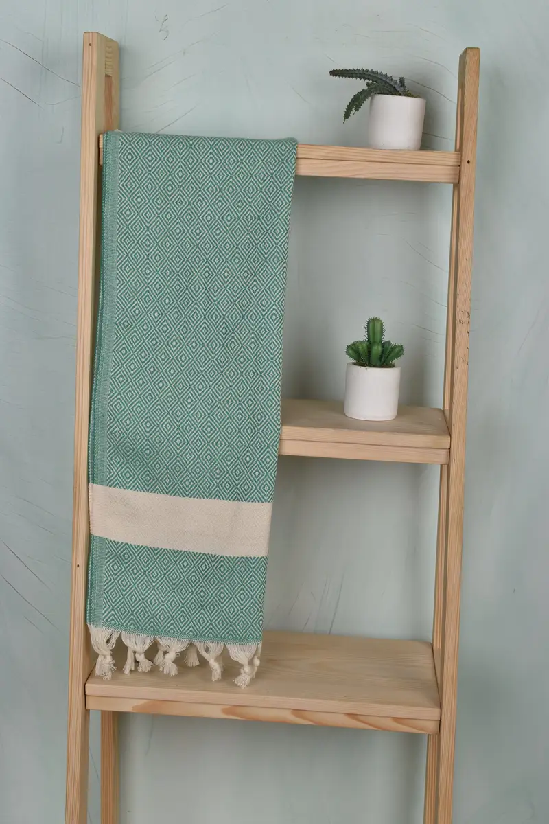 Nakış havluları, 36x20 pamuklu elmas havlu, ev dekoru hediyeleri, monogramlı el havlu, kişiselleştirilmiş hediyeler, düğün hediyesi, eve taşınma hediyesi - 8