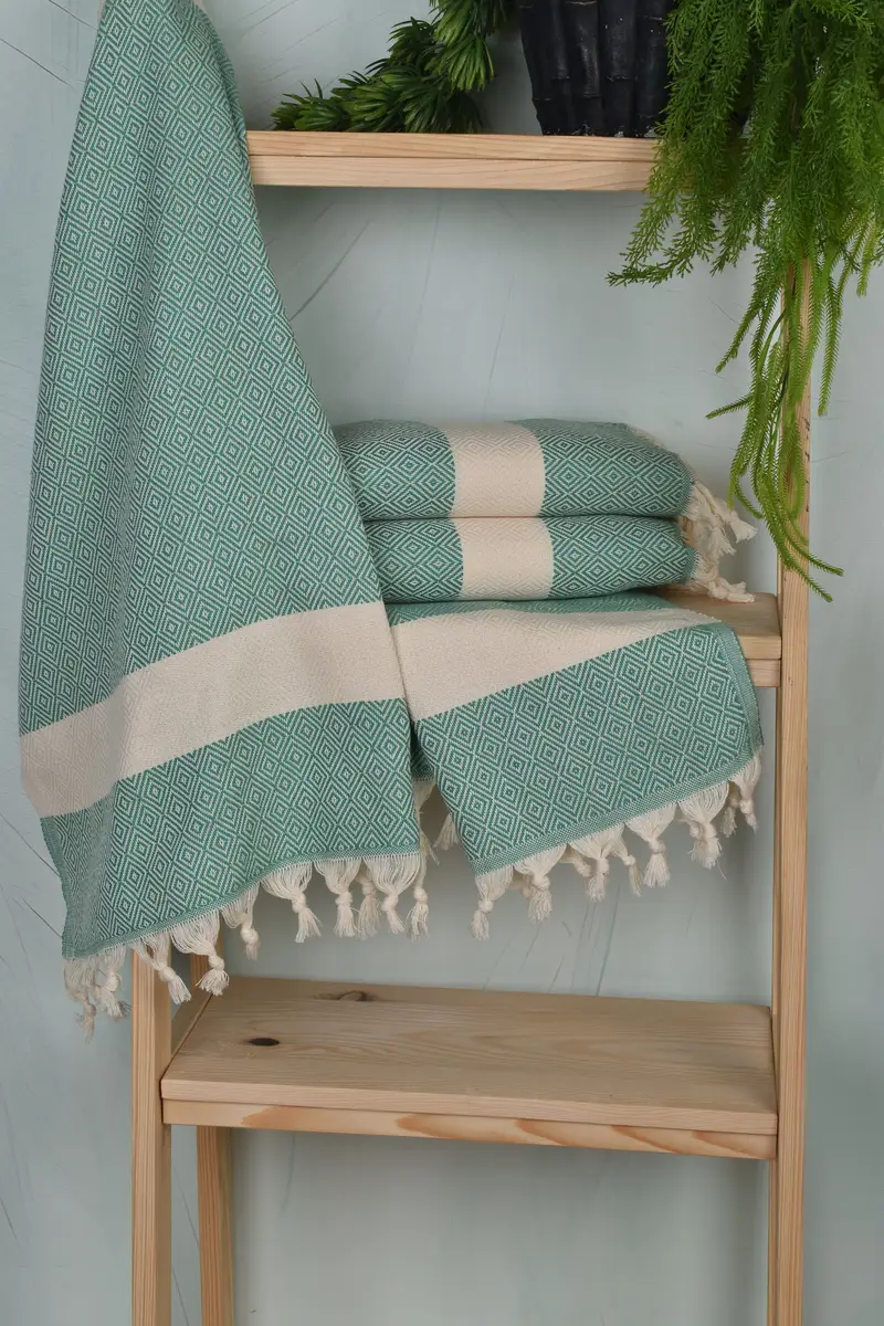 Nakış havluları, 36x20 pamuklu elmas havlu, ev dekoru hediyeleri, monogramlı el havlu, kişiselleştirilmiş hediyeler, düğün hediyesi, eve taşınma hediyesi - 6