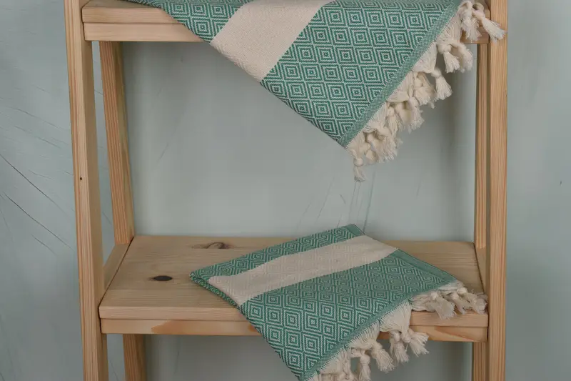 Nakış havluları, 36x20 pamuklu elmas havlu, ev dekoru hediyeleri, monogramlı el havlu, kişiselleştirilmiş hediyeler, düğün hediyesi, eve taşınma hediyesi - 5