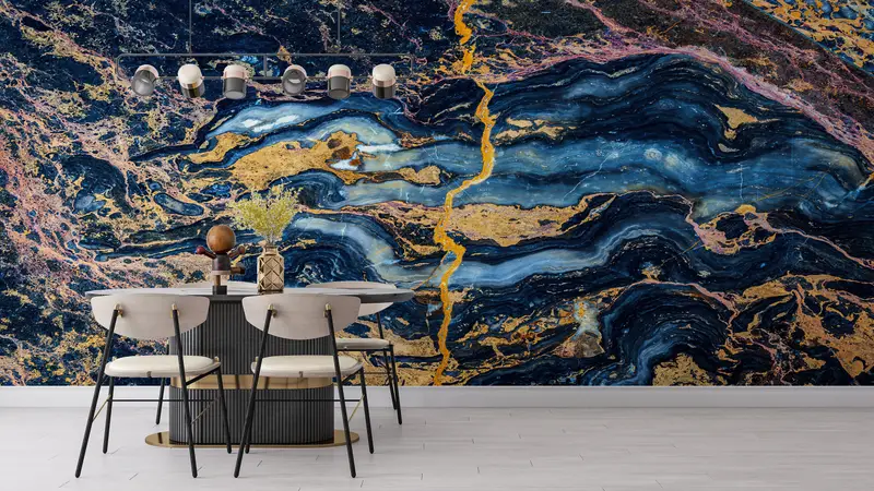 カラフルな大理石のアートワーク、紙の壁アート、明るい壁紙、モダンな大理石の壁画、3Dウォールペーパー、アルコールインクの壁印刷、 - 3