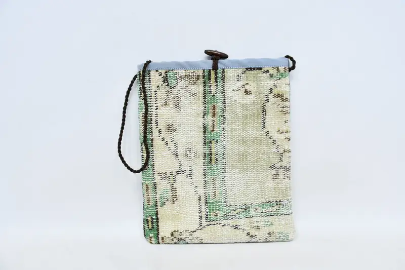 Kelim-Tasche aus Wolle mit verstellbarem Riemen, Umhängetasche im Western- und Cowboy-Stil