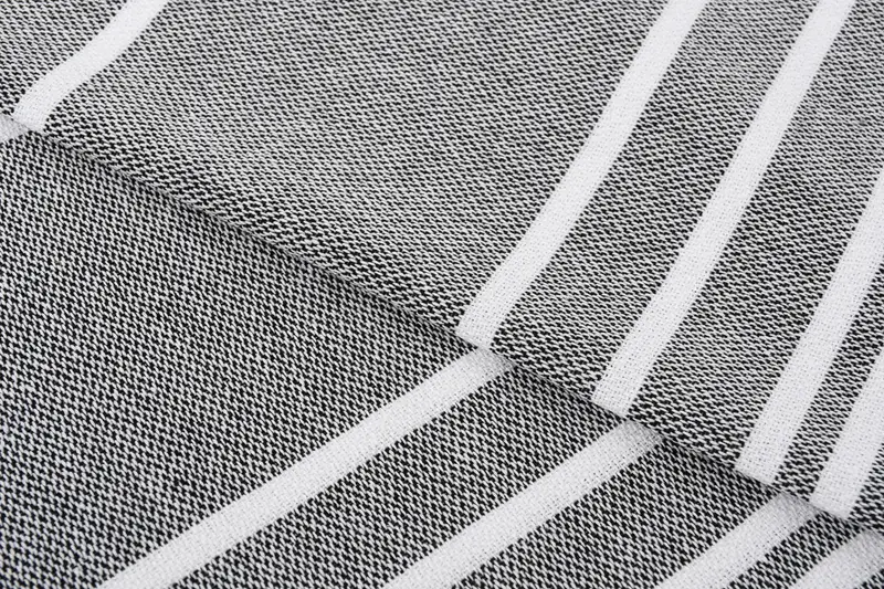 Toalla de huéspedes, toalla de cocina, regalo para mamá, toalla de cocina de monograma, toalla a rayas de algodón de 38x18, poca de té orgánica, toalla de gimnasia, paño de cocina personalizado - 5