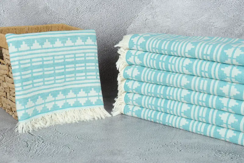 Gym Towel, 70x40 Linen Kilim Design Towel, Gift For Wedding Day, Best Friend Gift, Personalized Gift For Him, Wedding Favors, Best Beach Towel - 4