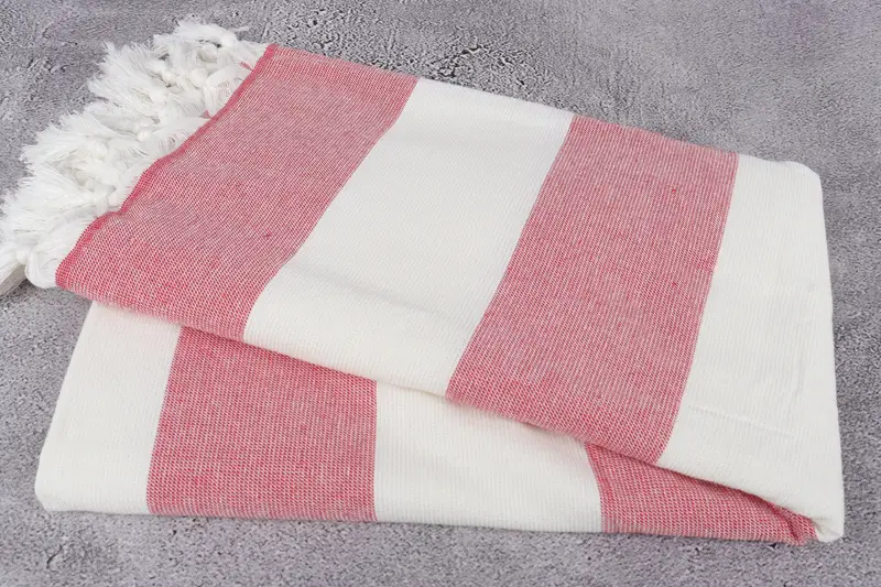 Turkish towel, Thin and lightweight Turkish peshtemal, Family Gift, Personalized Towel, 70x36 Cotton Striped Terry Towel, Beach Towel Bulk - 6