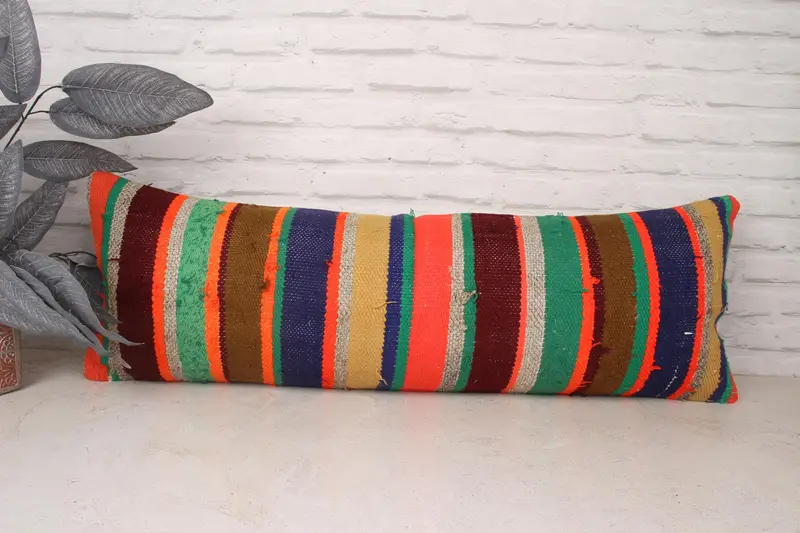 12x36 Green Cushion Case, Designer Throw Pillow Case, Boho Pillow Sham Cover, Turkish Pillow, Yoga Pillow Case, Pillow for Couch, Pillow - 1