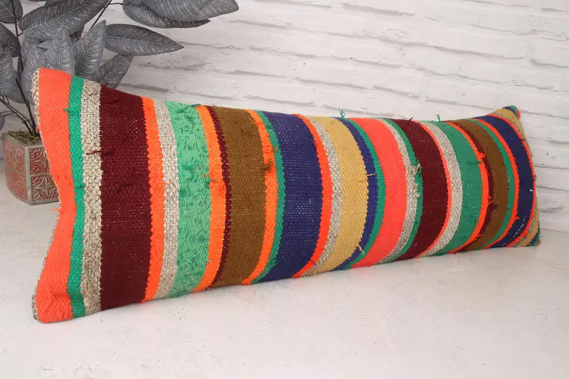 12x36 Green Cushion Case, Designer Throw Pillow Case, Boho Pillow Sham Cover, Turkish Pillow, Yoga Pillow Case, Pillow for Couch, Pillow - 3