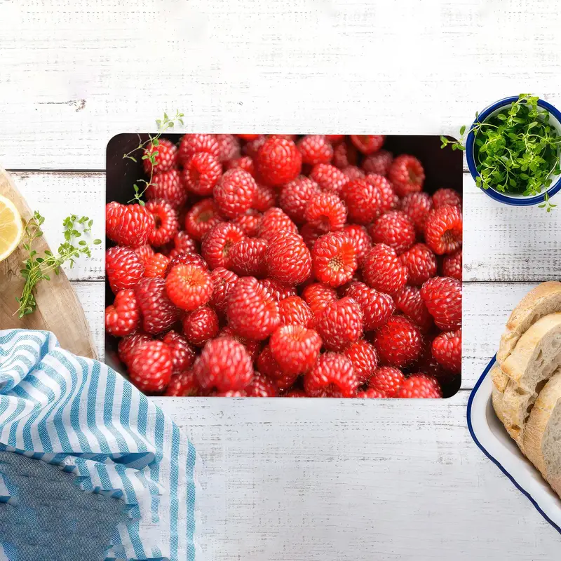 Mutfak için Kaymaz Ayaklı Temperli Cam Kesme Tahtası