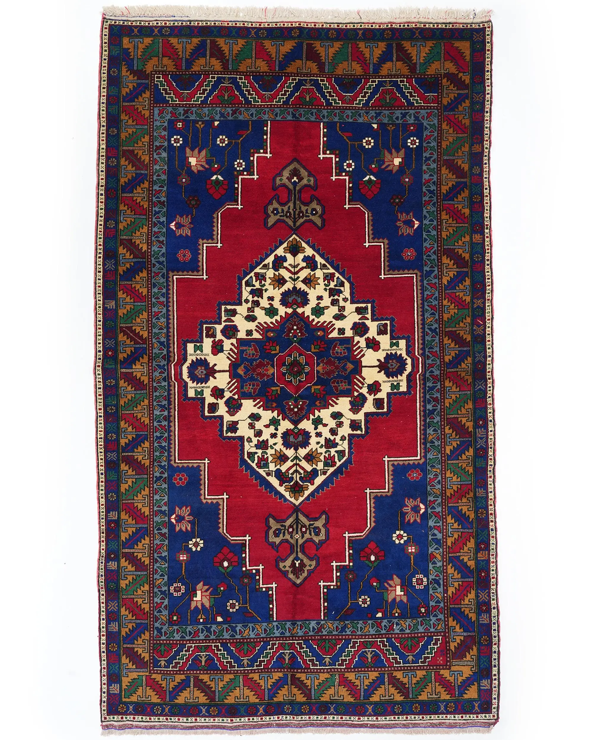 Vintage Büyük Halı 5.8x11 ft, Türk Kırmızı Yün Halı - 1