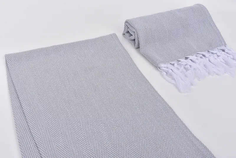 36x18 Cotton Herringbone Towel, Turkish Tea Towel, Monogrammed Hand Towel, Turkish Towel Hand Towel, Guest Towel, Wedding Day Gift For Bride - 7