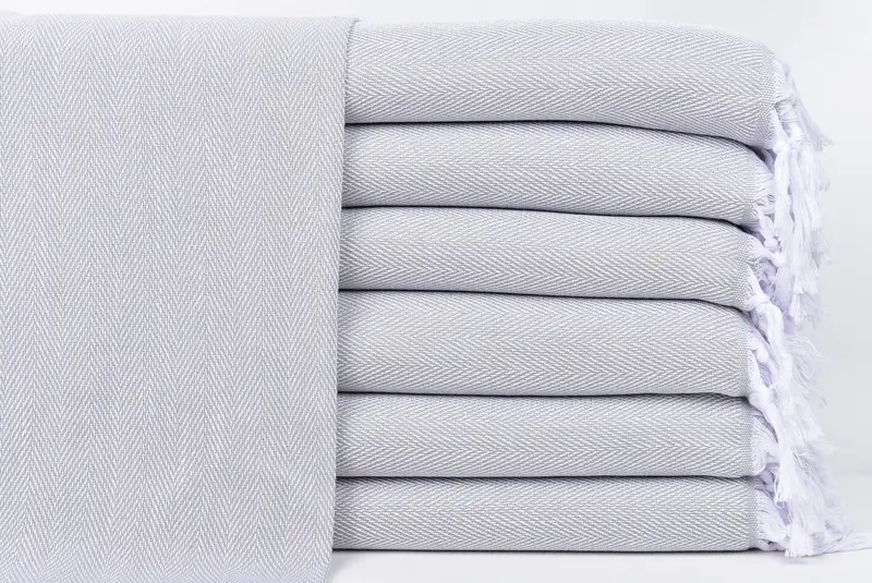 36x18 Cotton Herringbone Towel, Turkish Tea Towel, Monogrammed Hand Towel, Turkish Towel Hand Towel, Guest Towel, Wedding Day Gift For Bride - 1