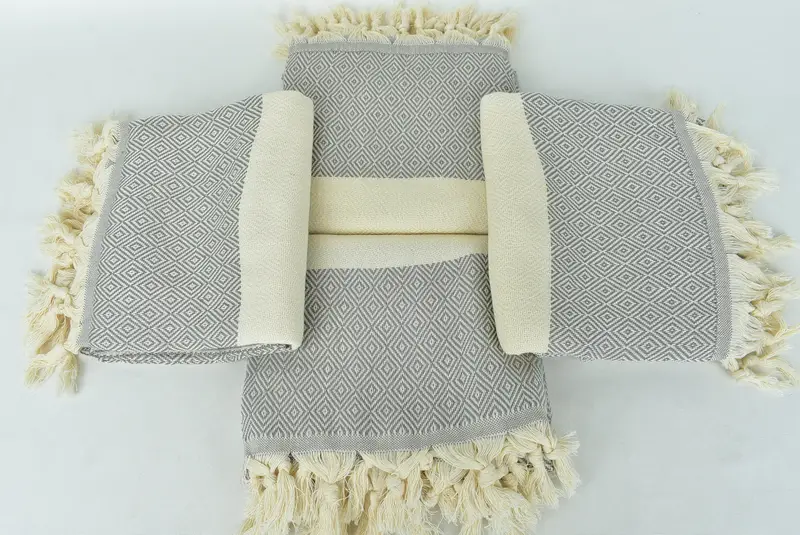 70x40 Cotton Diamond Towel, Personalized Towel, Beach Towel Bulk, Peshtemal beach towel with unique design, Christmas Favors, Bridesmaid Gift - 6