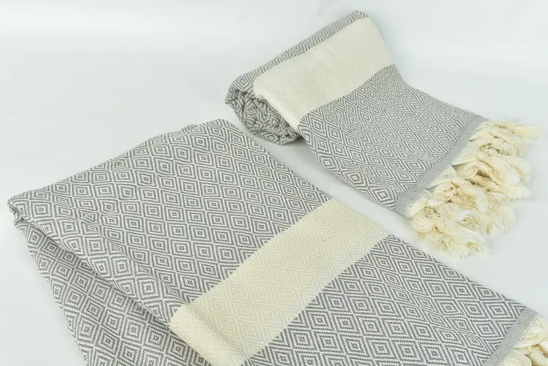 70x40 Cotton Diamond Towel, Personalized Towel, Beach Towel Bulk, Peshtemal beach towel with unique design, Christmas Favors, Bridesmaid Gift - 7