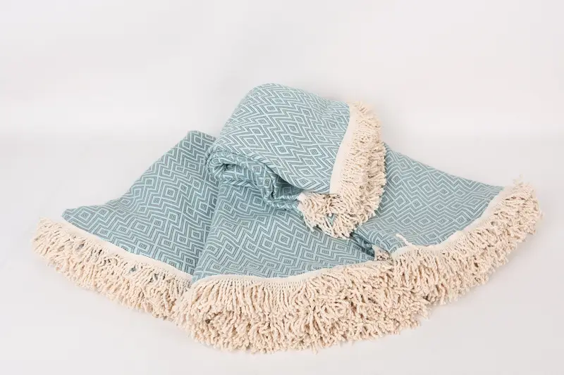 Hammam towel, Gift For Him, 64x64 Cotton Round  Diamond Towel, Turkish Beach Towel Bulk, Valentines Day Gift, Personalized Wedding Gift, Pool Towels - 8