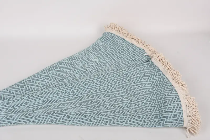 Hammam towel, Gift For Him, 64x64 Cotton Round  Diamond Towel, Turkish Beach Towel Bulk, Valentines Day Gift, Personalized Wedding Gift, Pool Towels - 2