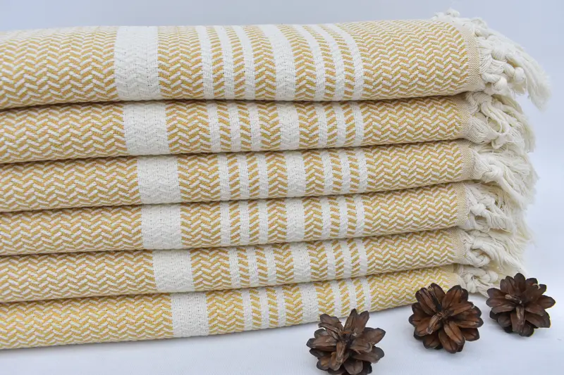 Merry Christmas Gifts, Turkish Hand Towel, Gift For The Home, Wedding Gift, 40x18 Cotton Striped Towel, Monogram Kitchen Towel, Decorative Towel - 4