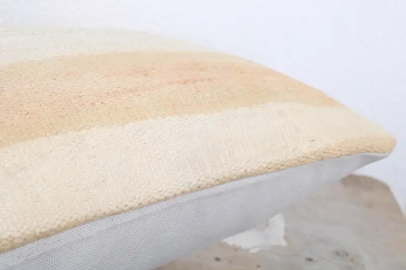 Pillow, 12x20 Beige Pillow, Vintage Kilim Pillow, Authentic Cushion Case, Interior Designer Pillow, Decorative Throw Pillow, Kilim Pillow - 6