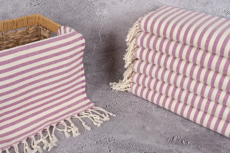 40x24 Cotton Striped Towel, Turkish Towel Monogram, Personalized Home Gift Wedding, Kitchen Towel, Bathroom Towels, Bridal Gifts, Wedding Gift - 3