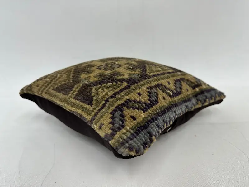 Interior Designer Pillow, Cushion, 12x12 Green Pillow Cover, Natural Pillow Case, Sofa Cushion Case, Kilim Cushion Sham, Pillow for Sofa - 6