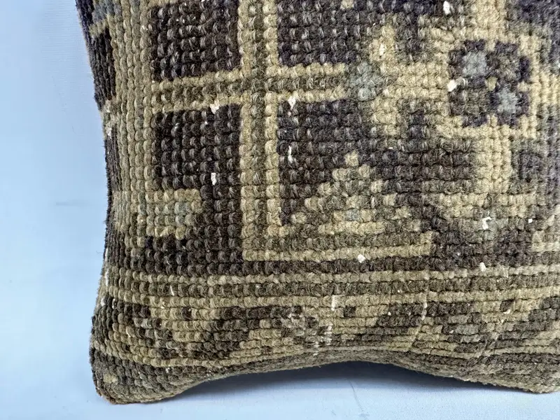 Interior Designer Pillow, Cushion, 12x12 Green Pillow Cover, Natural Pillow Case, Sofa Cushion Case, Kilim Cushion Sham, Pillow for Sofa - 2