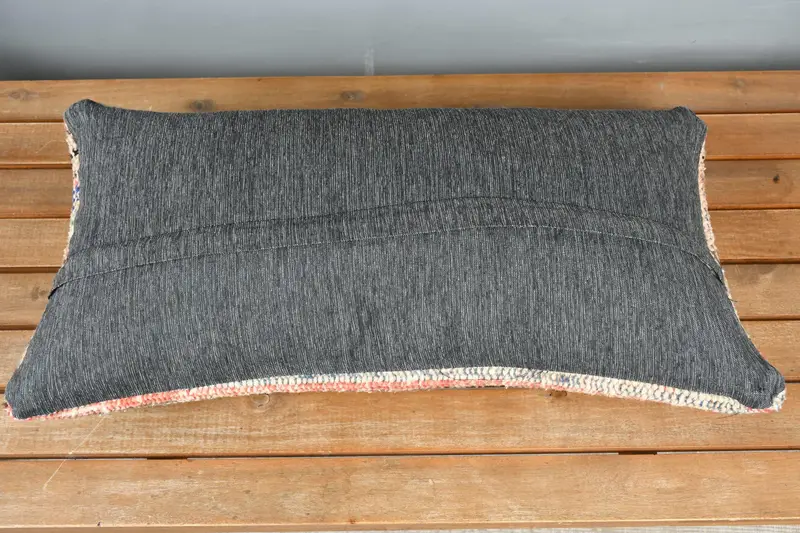 Antique Pillows, Outdoor Bolster Pillow Cover, Pillow Sham, 12x24 Blue Cushion Cover, Vintage Pillow, Luxury Cushion, Boho Pillow Sham Cover - 5