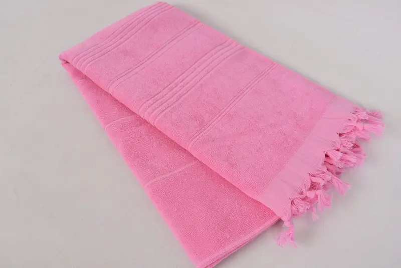 Bridesmaid Gift, Bachelorette Gifts, Engagement Gift, First Wedding Anniversary Gift, Large Turkish Towel, 70x36 Cotton Striped Terry Towel - 6