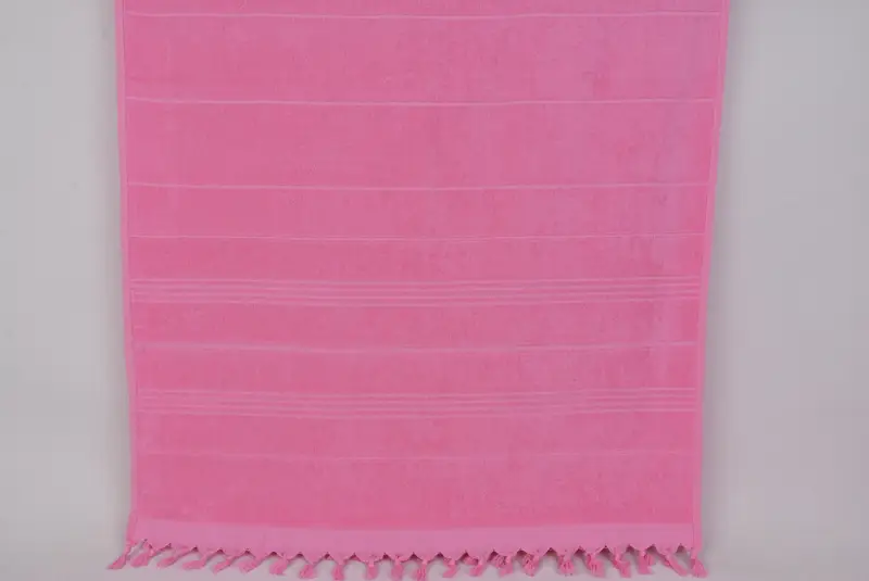 Bridesmaid Gift, Bachelorette Gifts, Engagement Gift, First Wedding Anniversary Gift, Large Turkish Towel, 70x36 Cotton Striped Terry Towel - 8