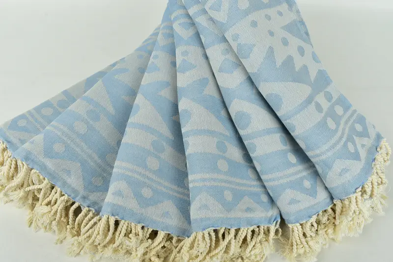 70x40 Cotton Round Pattern Towel, Personalized Turkish Towel, Travel towel, Bride Gift, Girls Weekend Getaways Gifts, Custom Gift, Travel Towel - 5