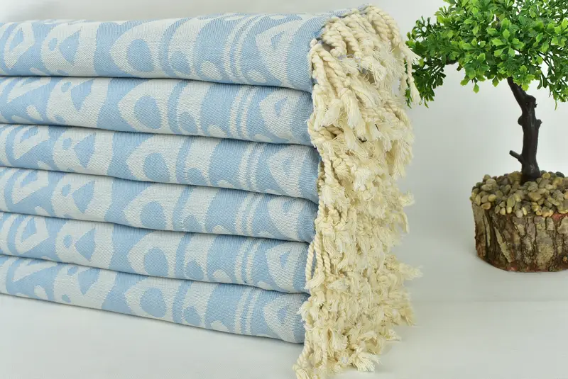 70x40 Cotton Round Pattern Towel, Personalized Turkish Towel, Travel towel, Bride Gift, Girls Weekend Getaways Gifts, Custom Gift, Travel Towel - 4