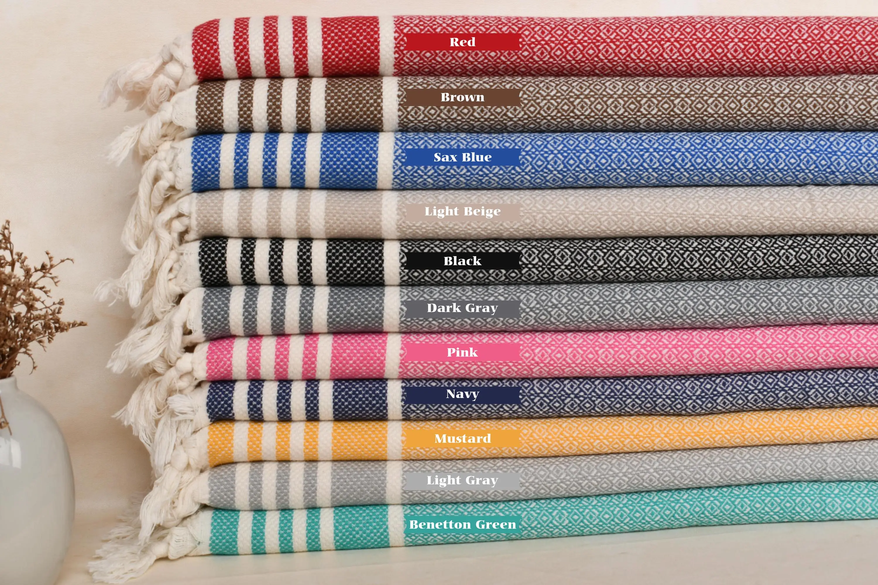 Personalized 16x32 Inch Cotton Hand Towel, Organic and Recycled Material - 1