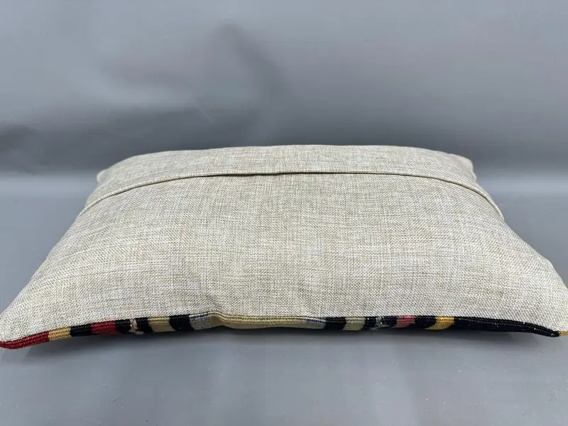Outdoor Bolster Pillow Case, Gift Pillow, Interior Designer Pillow, Antique Pillows, Pillow Cover, Boho Chic Cushion, 12x20 Red Pillow - 7