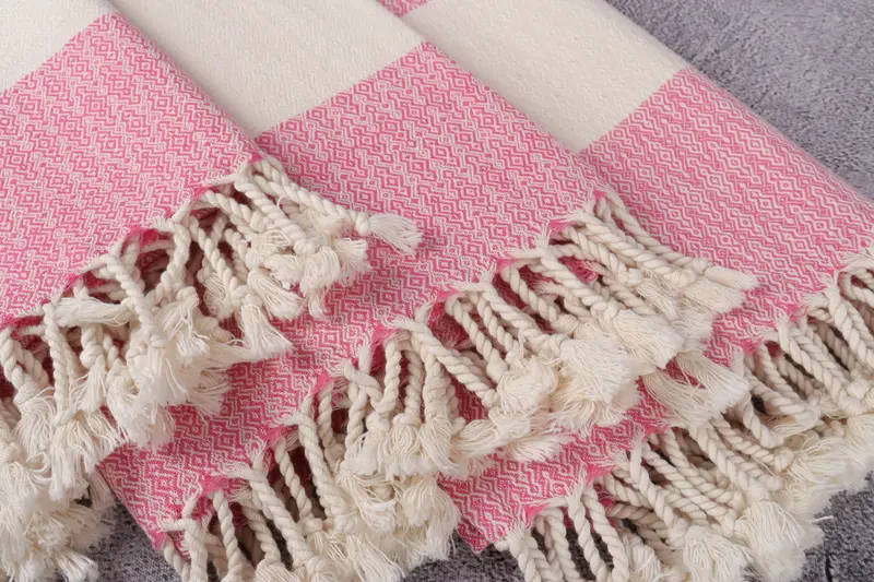 Personalized Gift, Summer Towel, Custom Wedding Gifts, Organic towel, 68x36 Cotton Diamond Towel, Boyfriend Christmas Gift, Turkish Bath Towel USA - 5