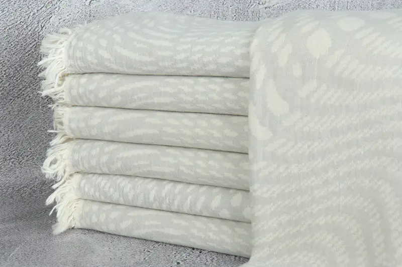 Personalised Gift, 68x36 Cotton Patterned Towel, Personalized Towel, Monogram Turkish Towel, Sand-free towel, Decorative Towel, Organic Beach Towel - 2
