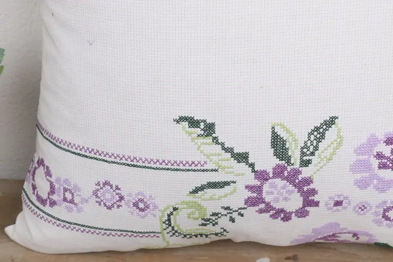 Ottoman Cushion Case, Pillow, 20x20 White Pillow Cover, Pillow for Couch, Boho Pillow Sham Cover, Bright Cushion, Turkish Kilim Pillow - 3