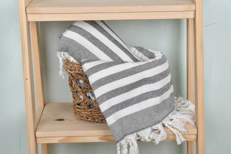 Monogram Turkish Towel, Turkish Beach Towel Bulk, 68x40 Cotton Striped Terry Towel, Organic towel, Bachelor Gift, Lightweight Turkish towel - 4