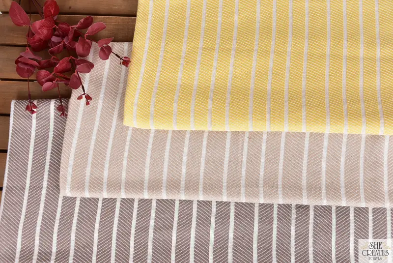 Personalize Gift, 70x40 Bamboo Striped Towel, Hammam towel, Bachelorette Party Decorations, Home Decor Gifts, Girls Weekend Getaways Gifts - 4