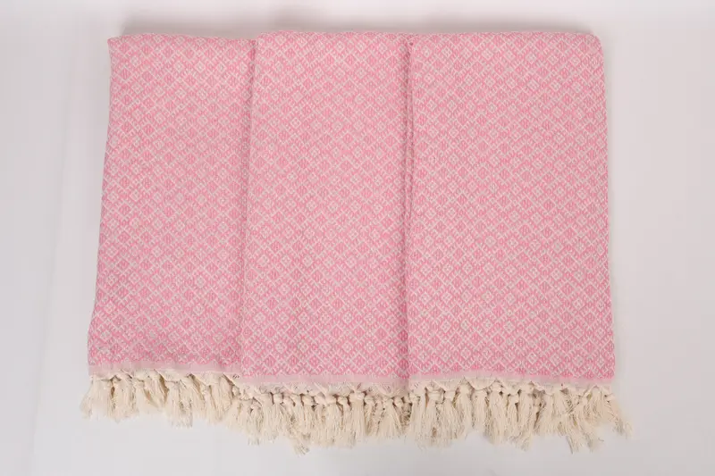 70x40 Cotton Diamond Towel, Turkish beach towel, Spa Gift, Custom Towel, Fringed Turkish towel for poolside, Turkish Towel Bulk, Custom Beach Towel - 7