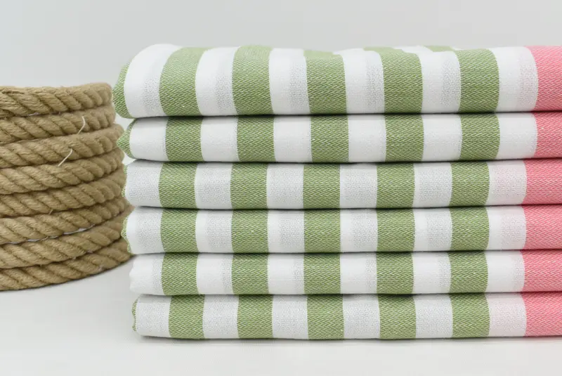 Custom Towel, Christmas Gift, 68x36 Cotton Striped Towel, Best Friend Wedding Gift, Sand-free towel, Personalized Gifts, Family Gift Basket - 2