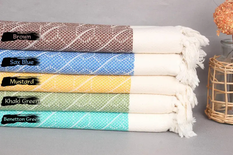 Bridesmaid Towel, Wedding Gift, Valentines Day Gift, Turkish Towel Hand Towel, Handmade Gift, 36x18 Cotton Geometric Towel, Personalized Gifts - 2