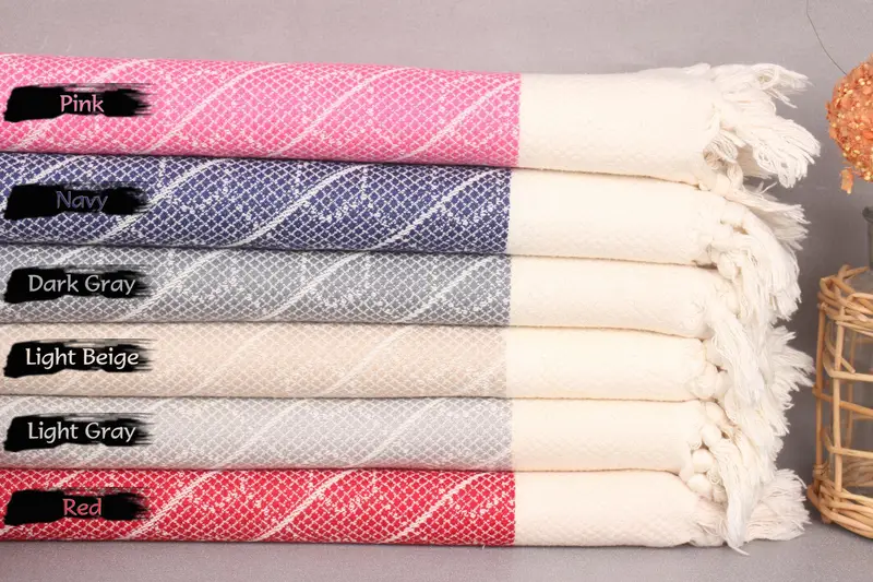 Bridesmaid Towel, Wedding Gift, Valentines Day Gift, Turkish Towel Hand Towel, Handmade Gift, 36x18 Cotton Geometric Towel, Personalized Gifts - 1